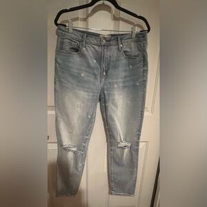 DRIFTWOOD Blue Embroidered Jeans